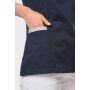 Bata de poliéster/algodón con corchetes para mujer