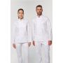 Chaqueta de chef ecológica y transpirable de manga larga unisex