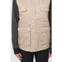 Chaleco multibolsillos acolchado unisex de poliéster/algodón