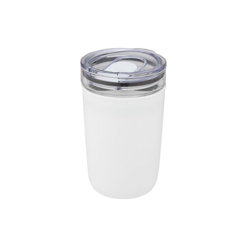 420 ml vaso térmico de vidrio con pared exterior de plástico reciclado "Bello"