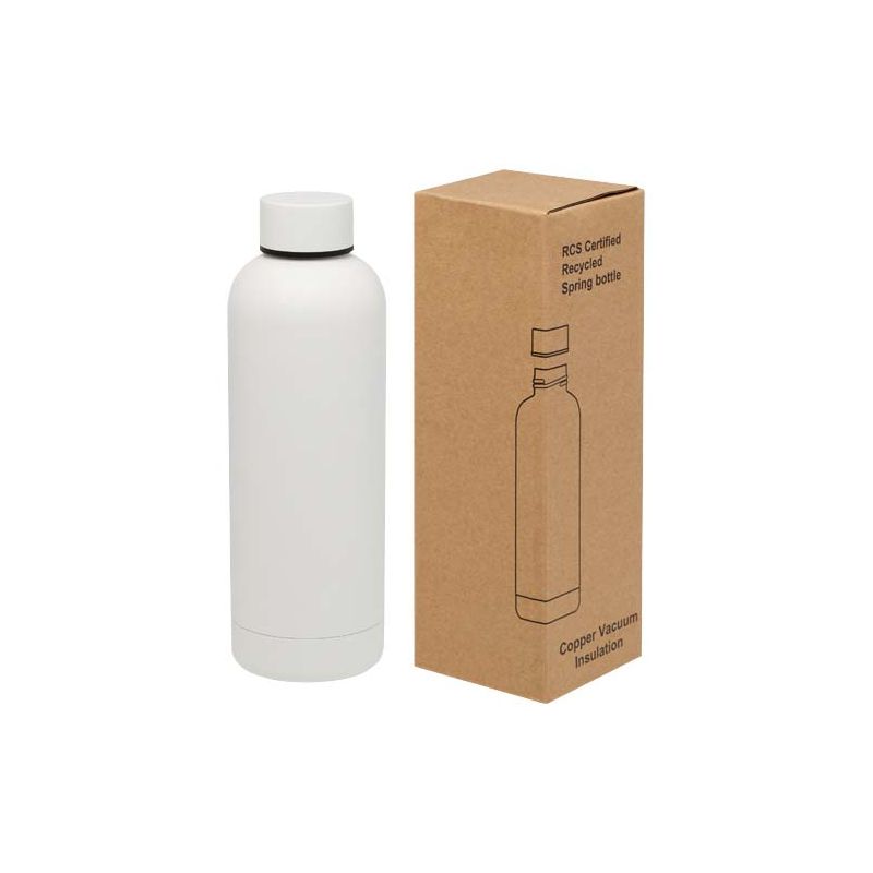 Garrafa isotérmica de acero inoxidable reciclado con certificación RCS de 500 ml "Spring"