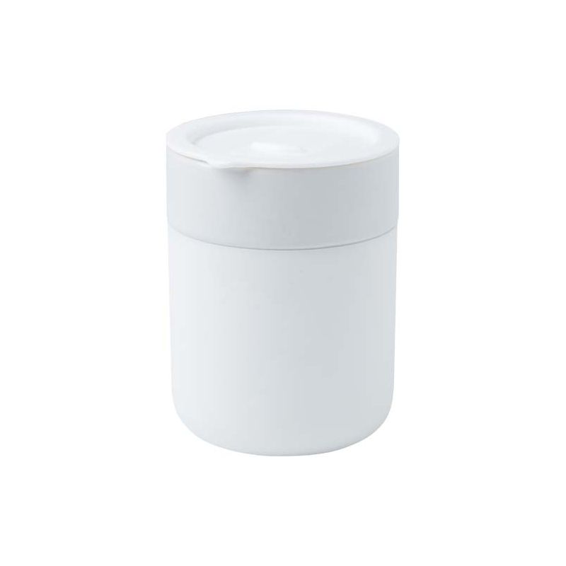 Vaso térmico de cerámica de 330 ml con funda de silicona y tapa de plástico "Java"