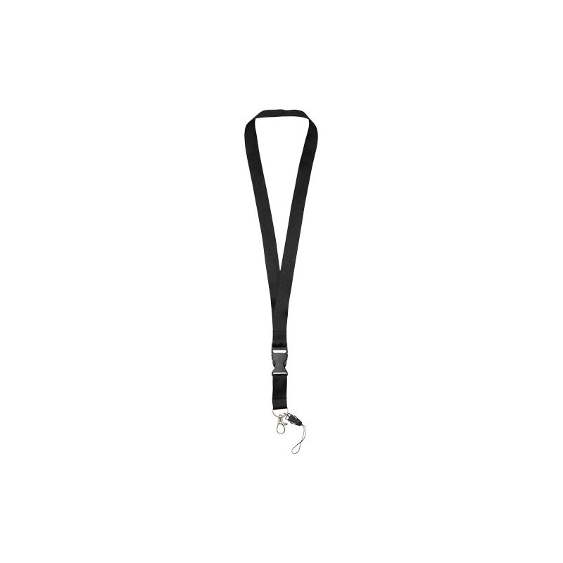 Cinta para el cuello con hebilla separable y soporte para móvil "Sagan"