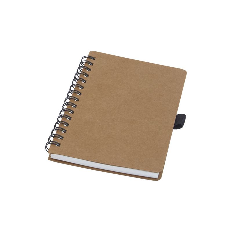 Caderno de argolas A6 em cartão reciclado com papel de pedra "Cobble"