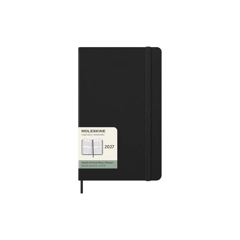 Moleskine Agenda vertical de tapa dura L para 12 meses