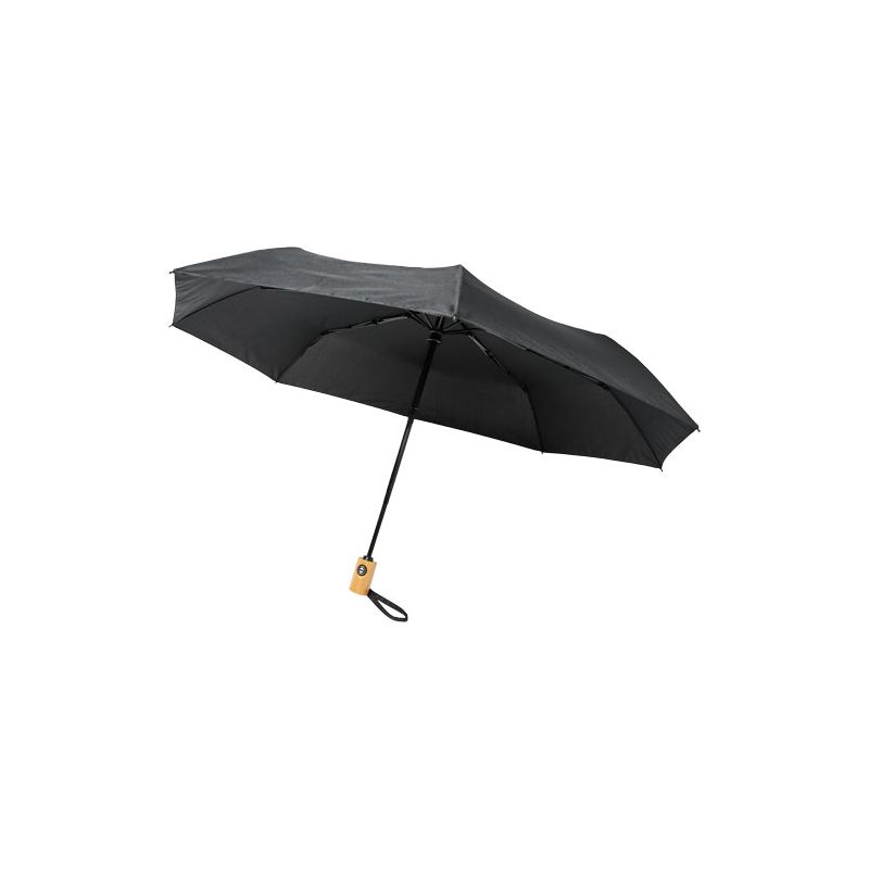 Paraguas plegable automático de 21" en PET reciclado "Bo"