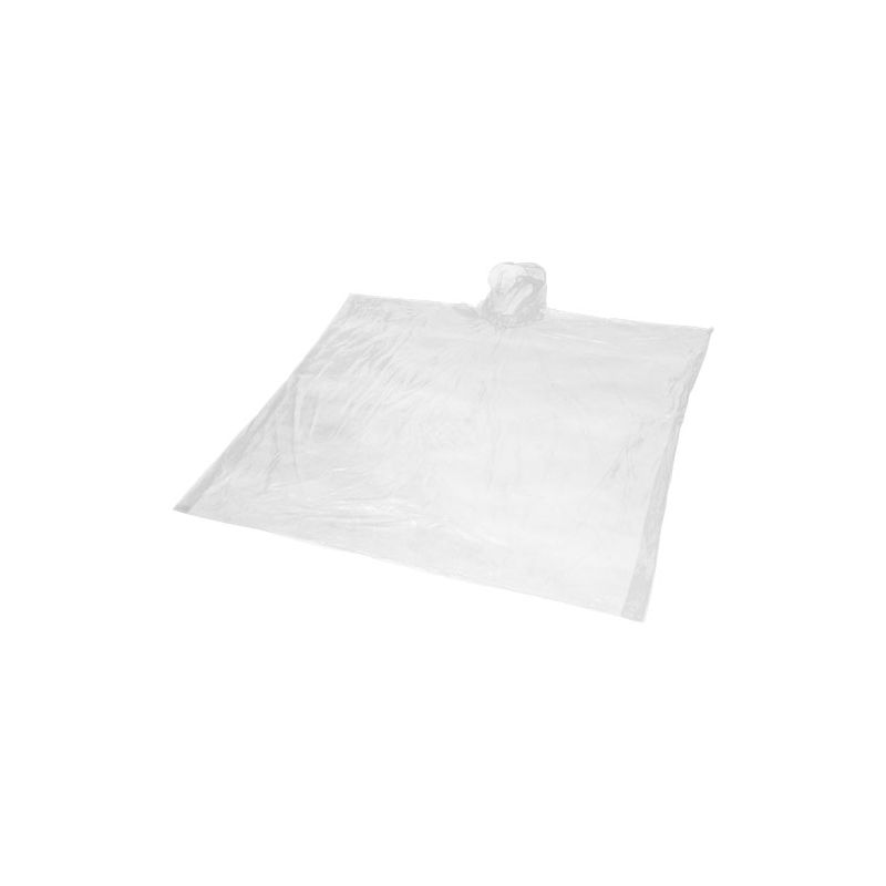 Poncho de lluvia desechable de plástico reciclado con bolsa "Mayan"