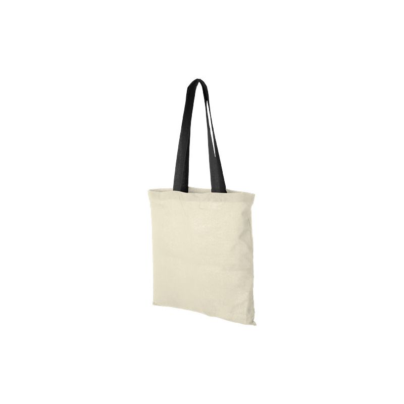 Bolsa de algodón 100 g/m² con asas largas en contraste "Nevada"