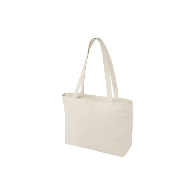 Saco Tote de algodón 320 g/m² con cierre "Ningbo"