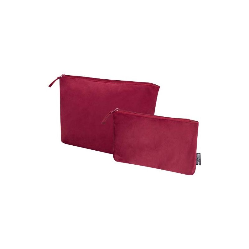 GRS "Swift" conjunto de bolsas de terciopelo reciclado para artículos de higiene