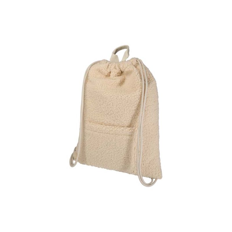 Mochila con cordones de sherpa reciclada GRS de 9 L "Bear"