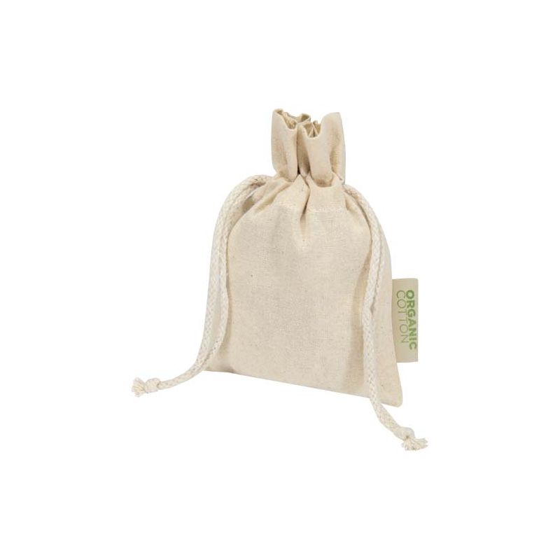 Bolsa para regalo de material de producción biológica OCS de 140 g/m² - 15 x 10 cm "Odisha"