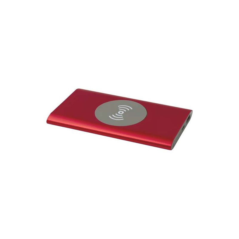 Batería externa inalámbrica de aluminio reciclado tipo C de 4000 mAh "Juice"