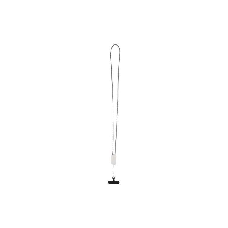 Lanyard de plástico reciclado para smartphone con cable integrado 5 en 1 de 27 W "Anser"