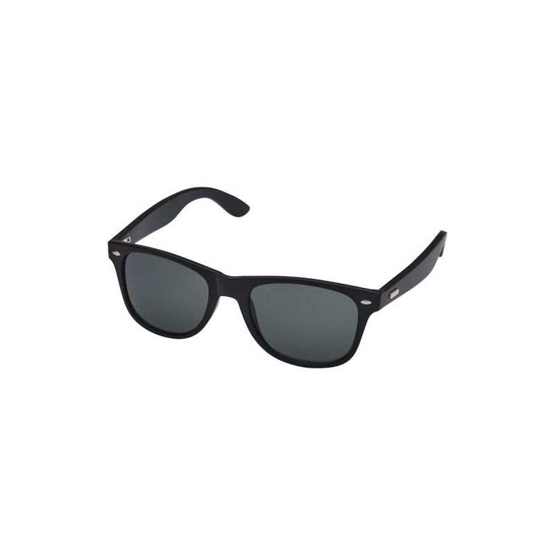 Gafas de sol de bambú con revestimiento negro "Arlo"