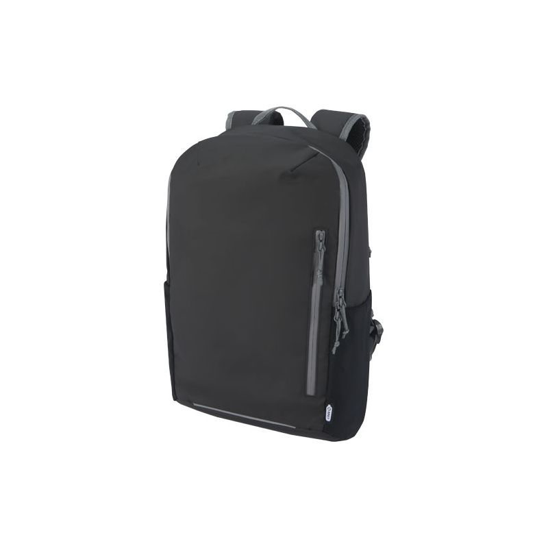 Mochila para portátil de 15" impermeable reciclada con certificación GRS de 21 L "Aqua"