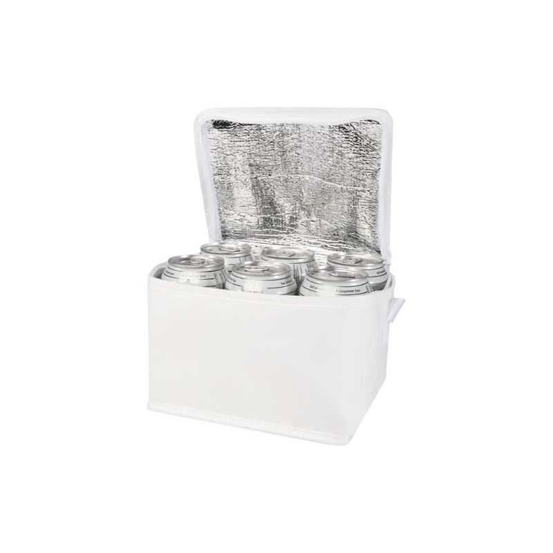 Bolsa térmica de material no tejido reciclado para 6 latas y 4 L "Spectrum"