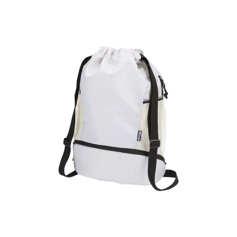 Mochila deportiva de 18 L reciclada GRS con cordón y compartimento inferior "Nomad"