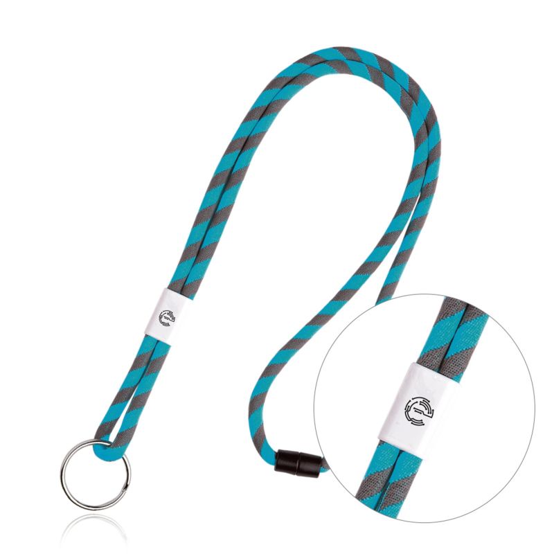 Lanyard tubular Poley en tereileno con ajuste y anilla