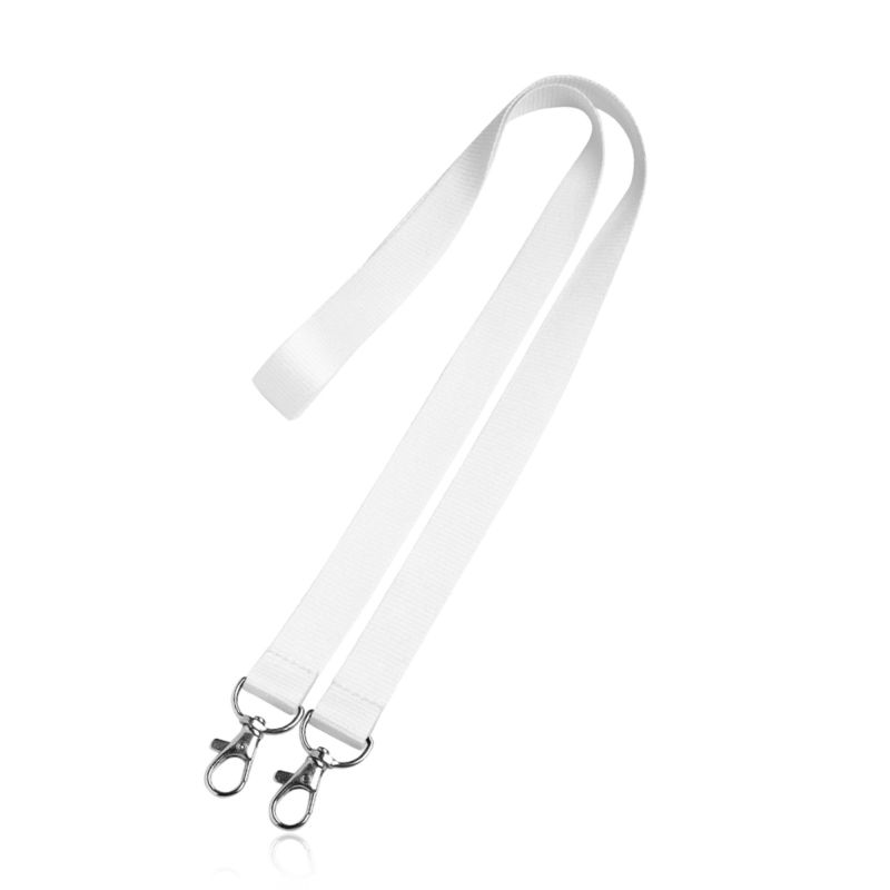 Doble Lany Lanyard de poliéster con dos mosquetones