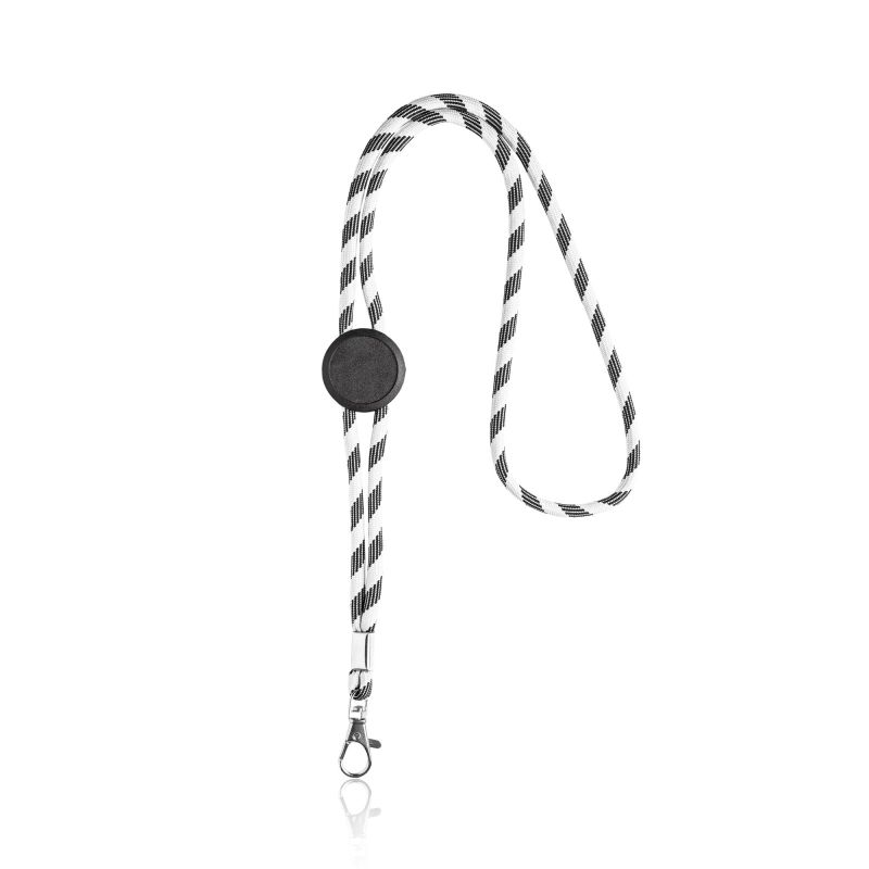 Lanyard tubular Ecoyard en RPET, ajustable