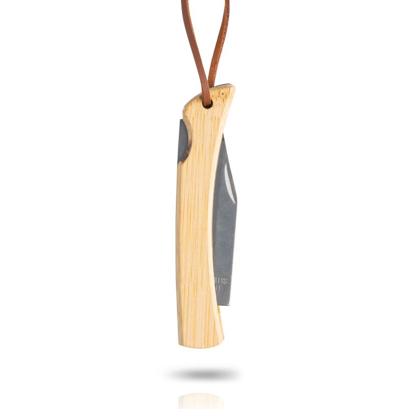 Bamblade Cuchillo de bambú y acero inoxidable