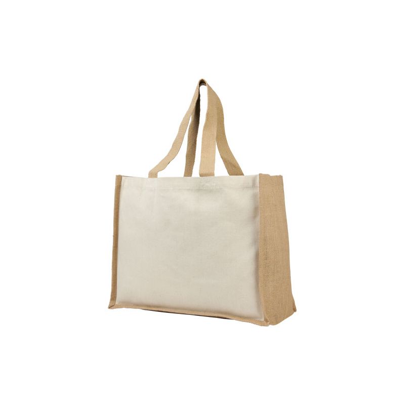 Saco Tote de compras de lona y yute de 320 g/m² "Varai"