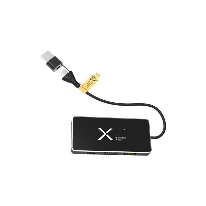 Hub USB 8 en 1 con doble entrada y 6 puertos "SCX.design H20"