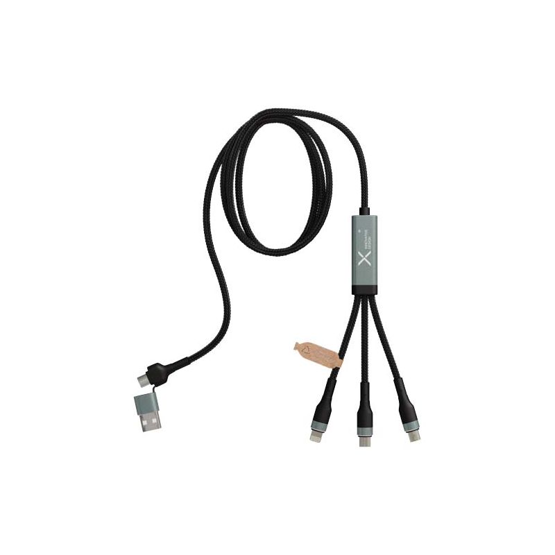 Cable de carga ultrarrápida RPET de 100 W 5 en 1 "SCX.design C53"