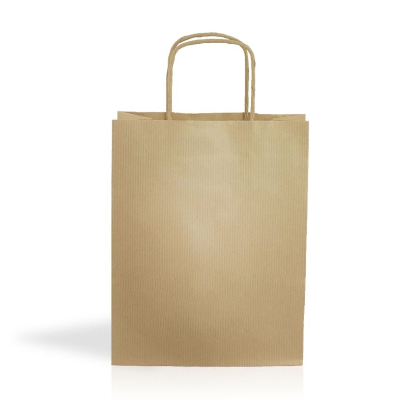 Kraft03 Bolsa de papel kraft 90g/m² 18x24x8cm