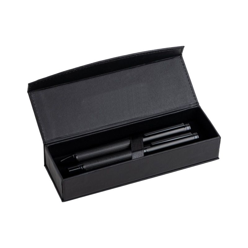 Conjunto de roller y bolígrafo Pollock ornamentados