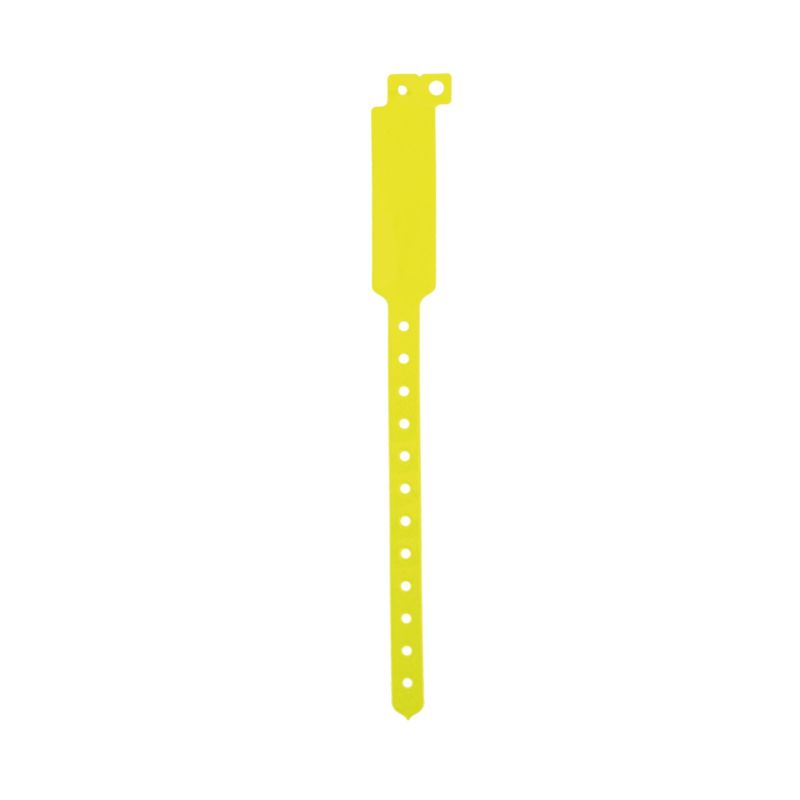 Darlen Pulsera de identificación inviolable fluorescente de vinilo