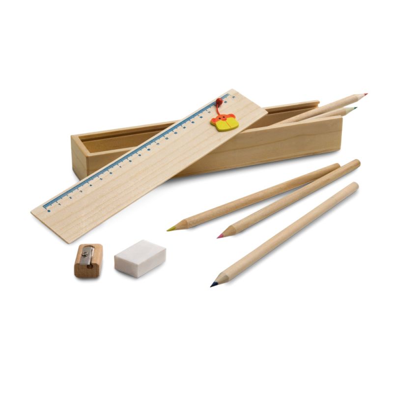 DOODLE Set de dibujo en caja de madera