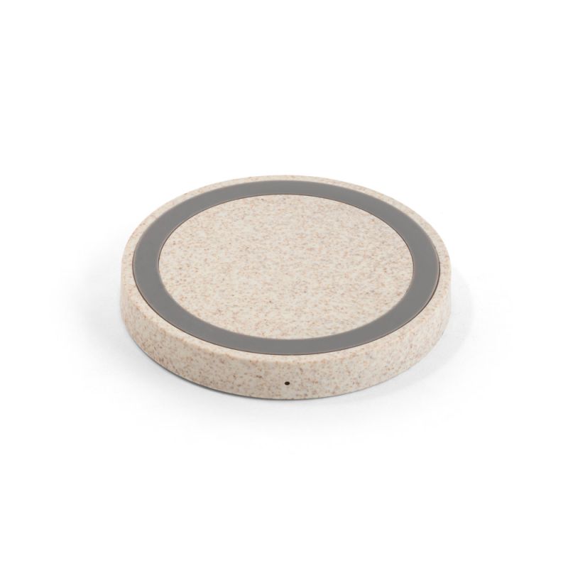 CUVIER Carregador wireless super rápido 5W em ABS e fibra de palha
