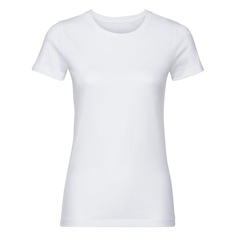 Camiseta Mujer Orgánica Pura T-shirt Authentic TEE Pura Orgánica de Mujer, 100% Algodón Orgánico
