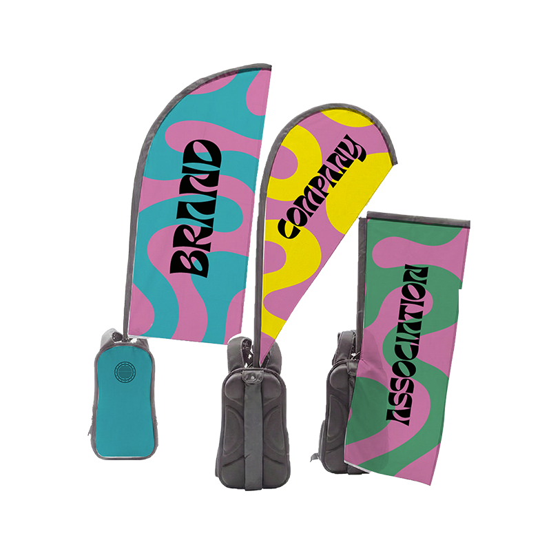 Bandera Mochila 100% Personalizada