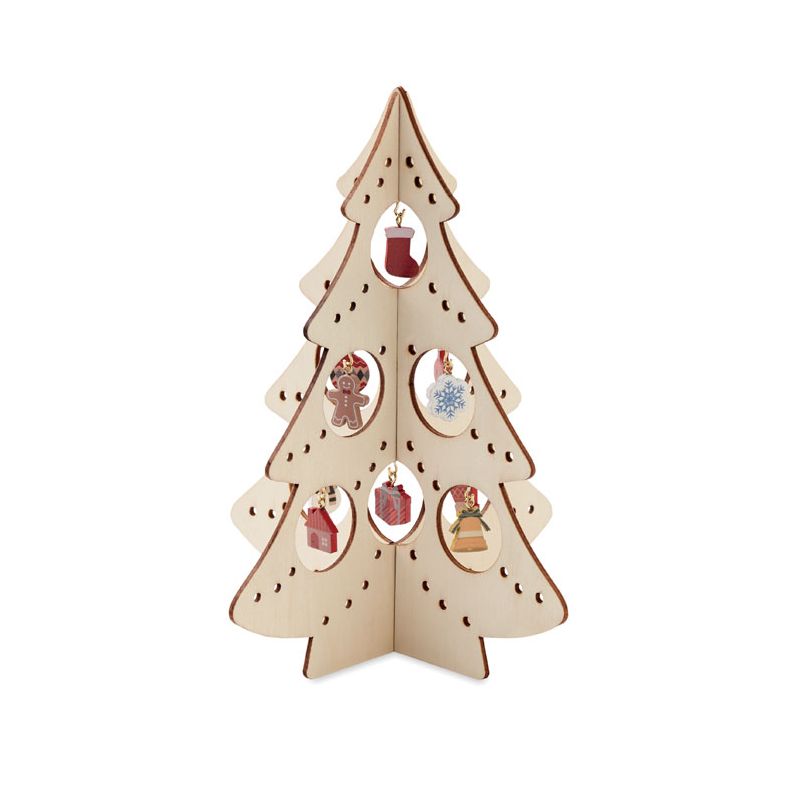 Decoración navideña de madera