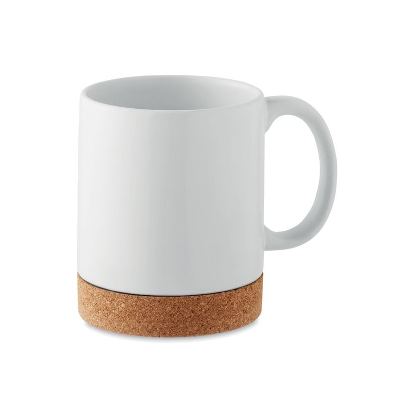 Taza de cerámica con corcho