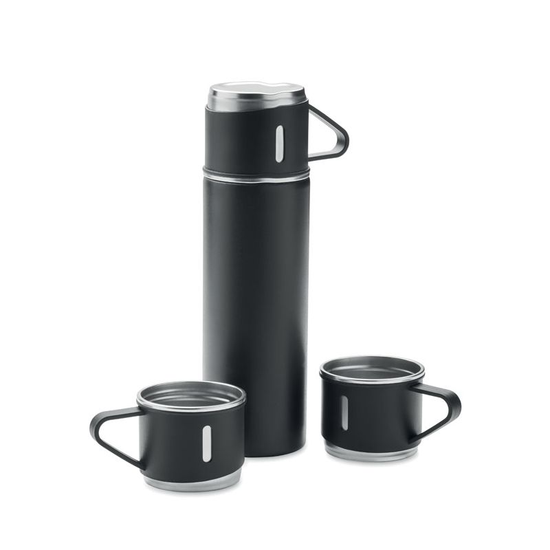 Juego de botella y taza de acero