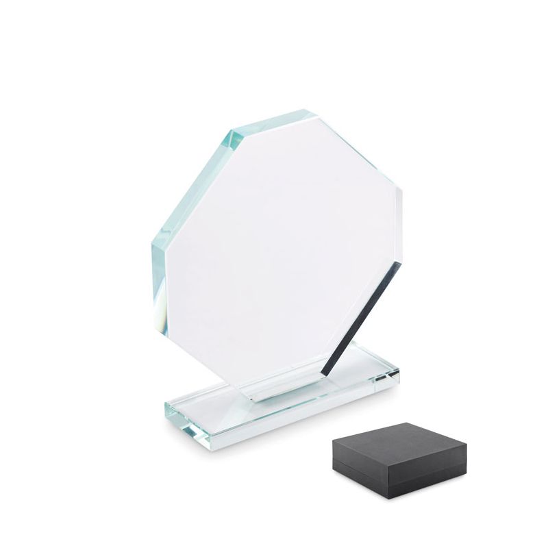 Trofeo de cristal con caja