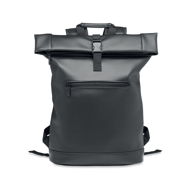 Mochila enrollable de PU para portátil