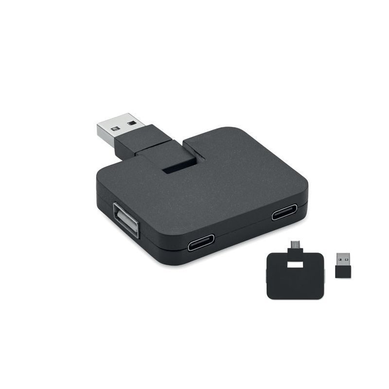 Concentrador USB 2.0 de 4 puertos