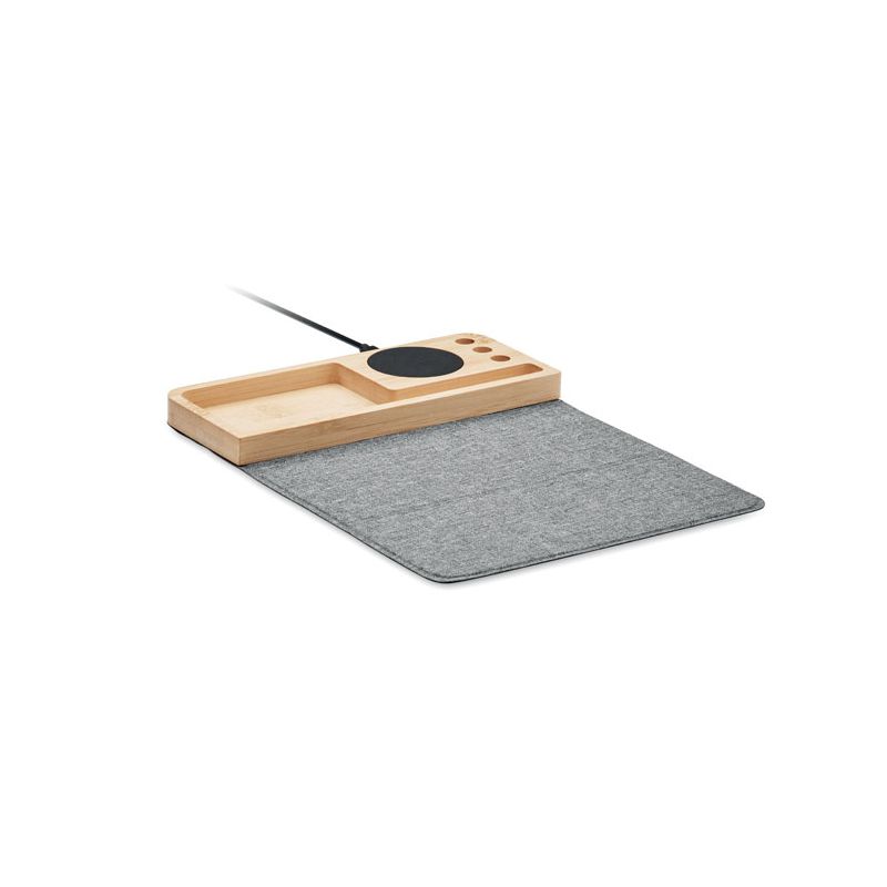 Cargador inalámbrico de bambú 15W