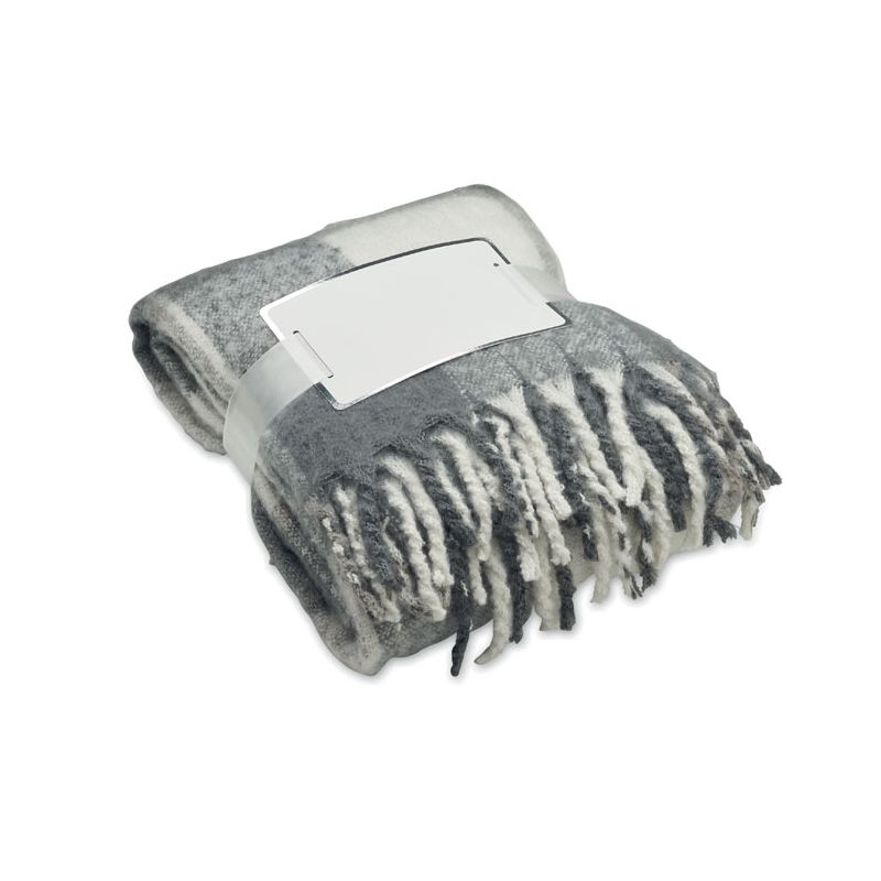 Mohair karierte Decke
