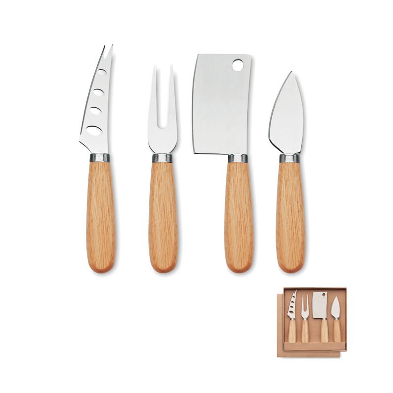 Set de 4 cuchillos para queso