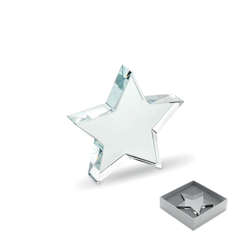Premio estrella de vidrio