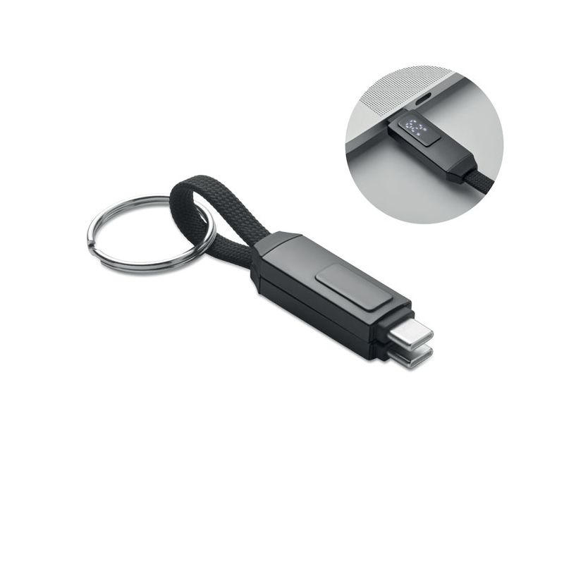 Llavero con cable de carga