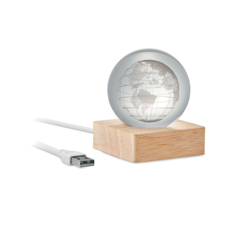 Bola de cristal con globo LED