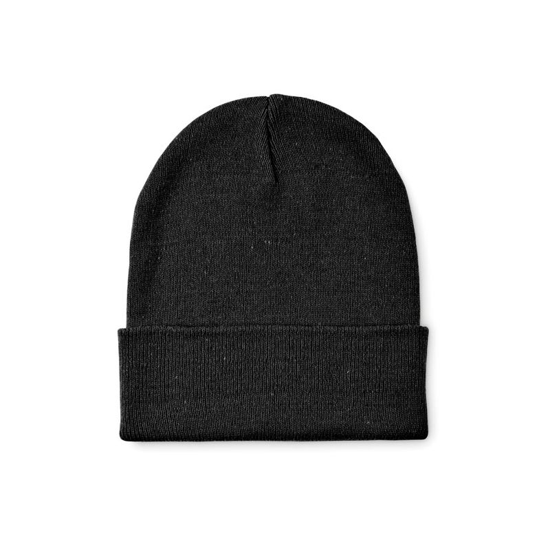 Beanie de punto con vuelta