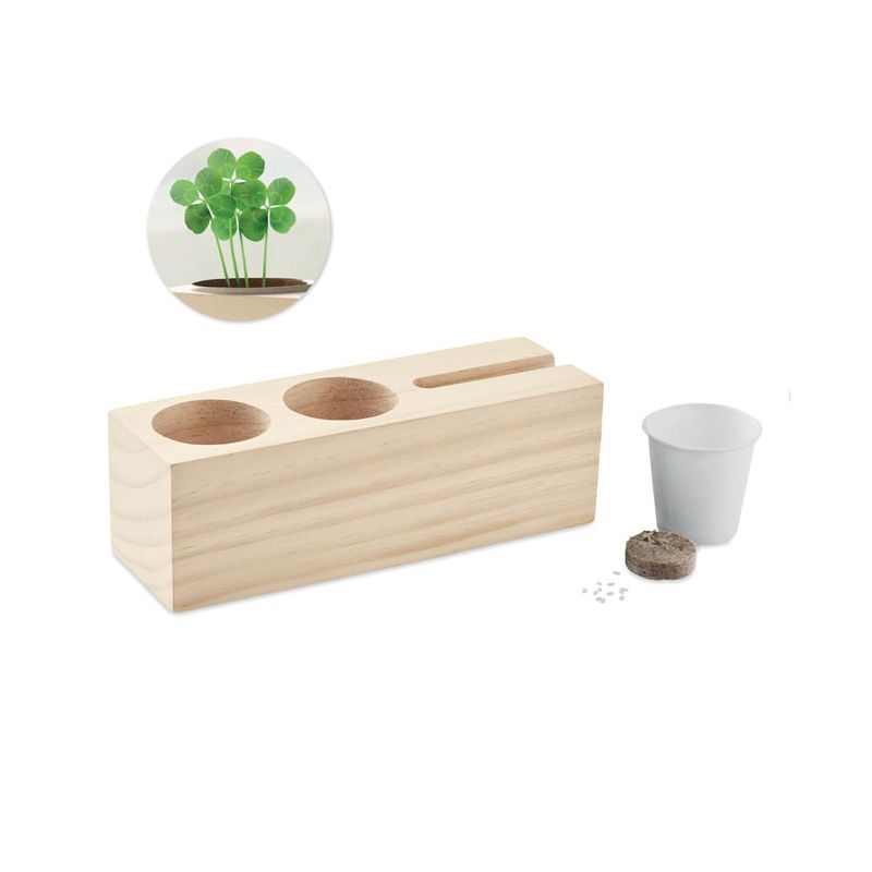 Soporte de mesa con kit de semillas